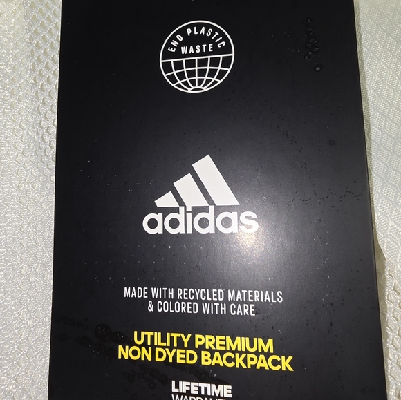 Adidas Cream Backpack with Mini Pouch - Picture 4 of 5
